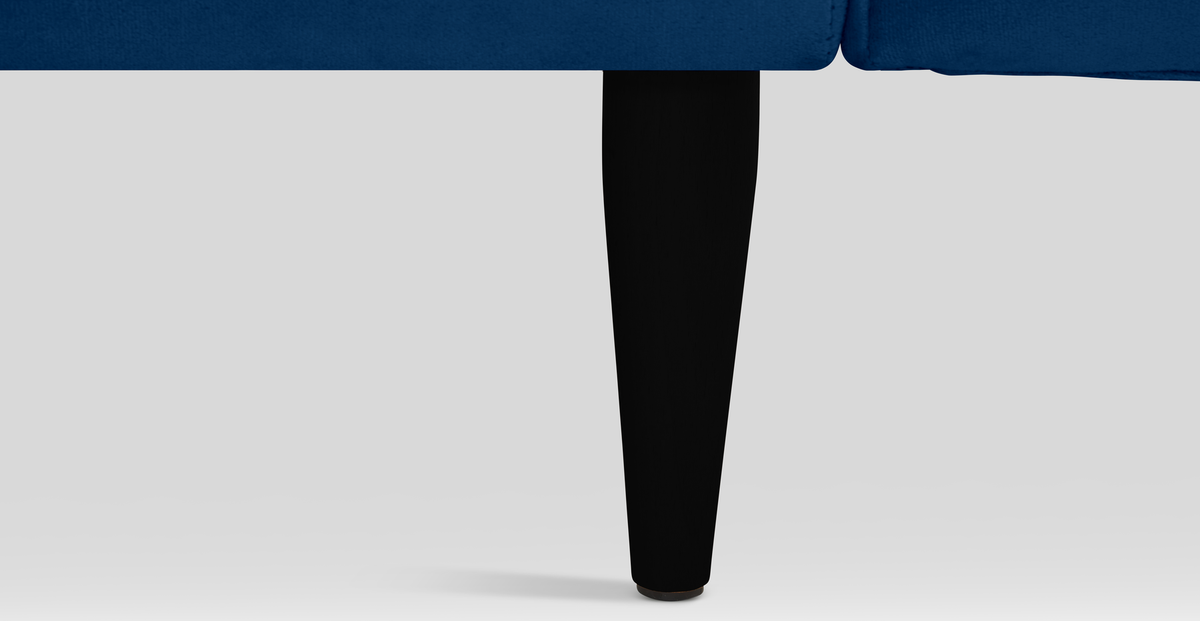 Klem Üçlü Koltuk Large Ahşap Ayak - Kadife