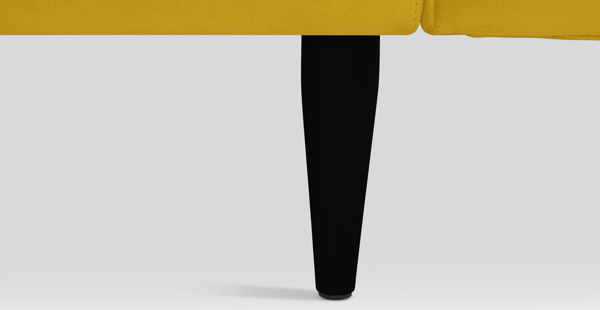 Klem Üçlü Koltuk Large Ahşap Ayak - Kadife