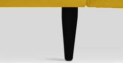 Klem Üçlü Koltuk Large Ahşap Ayak - Kadife