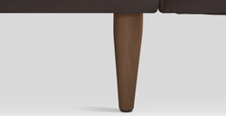 Klem Üçlü Koltuk Large Ahşap Ayak - Kadife