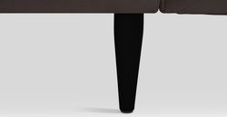 Klem Üçlü Koltuk Large Ahşap Ayak - Kadife