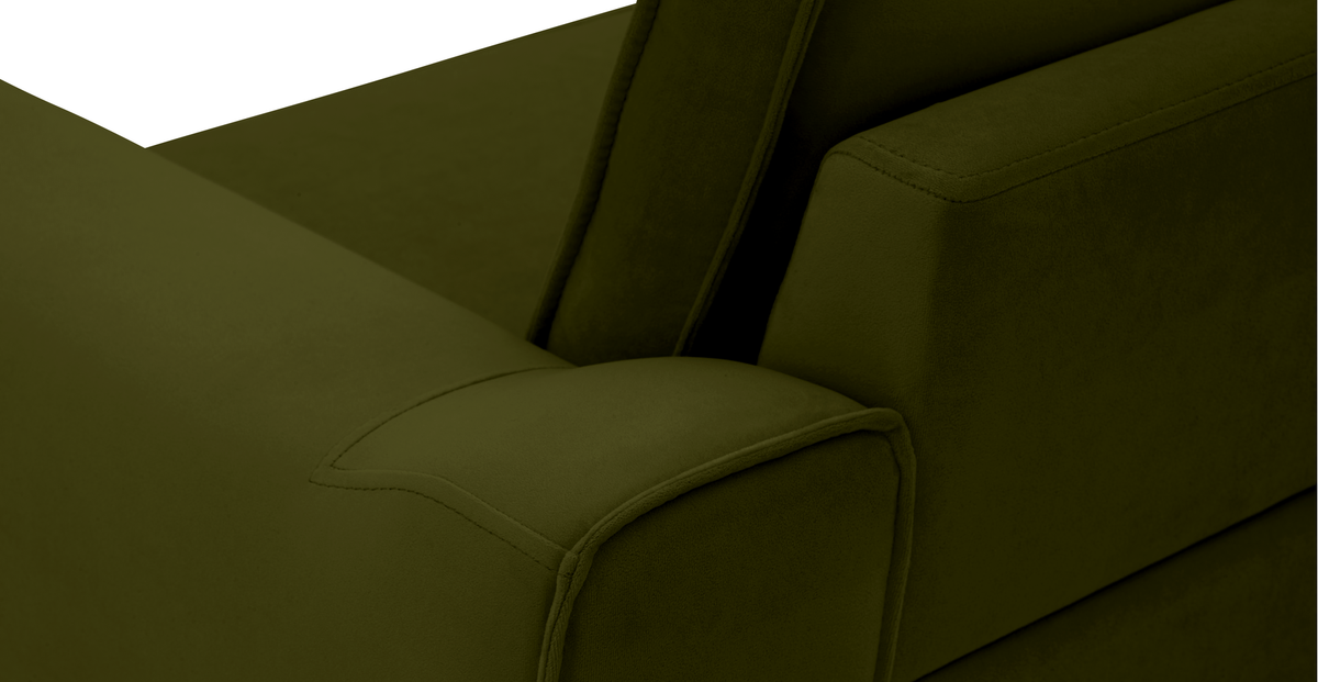 Klem Loveseat Silindir Ahşap Ayak - Kadife