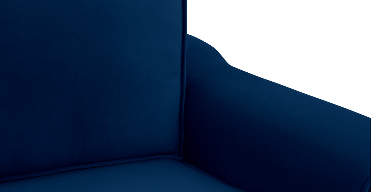 Klem Loveseat Silindir Ahşap Ayak - Kadife