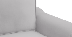 Klem Loveseat Silindir Ahşap Ayak - Kadife