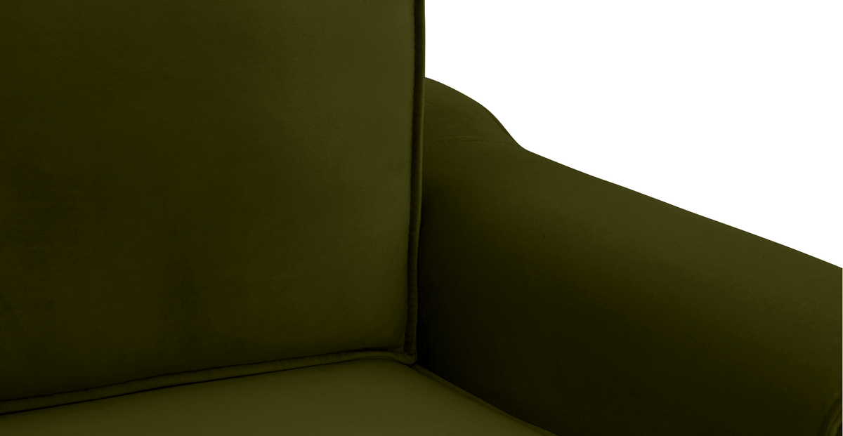 Klem Loveseat Silindir Ahşap Ayak - Kadife