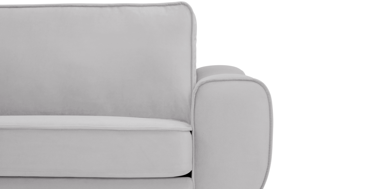 Klem Loveseat Silindir Ahşap Ayak - Kadife