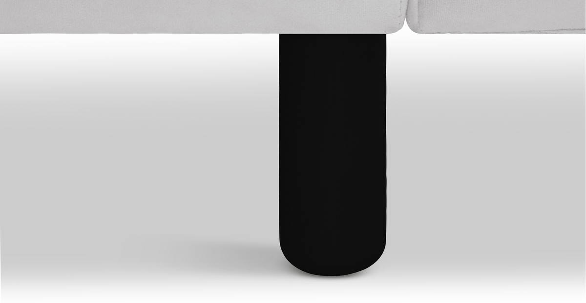 Klem Loveseat Silindir Ahşap Ayak - Kadife