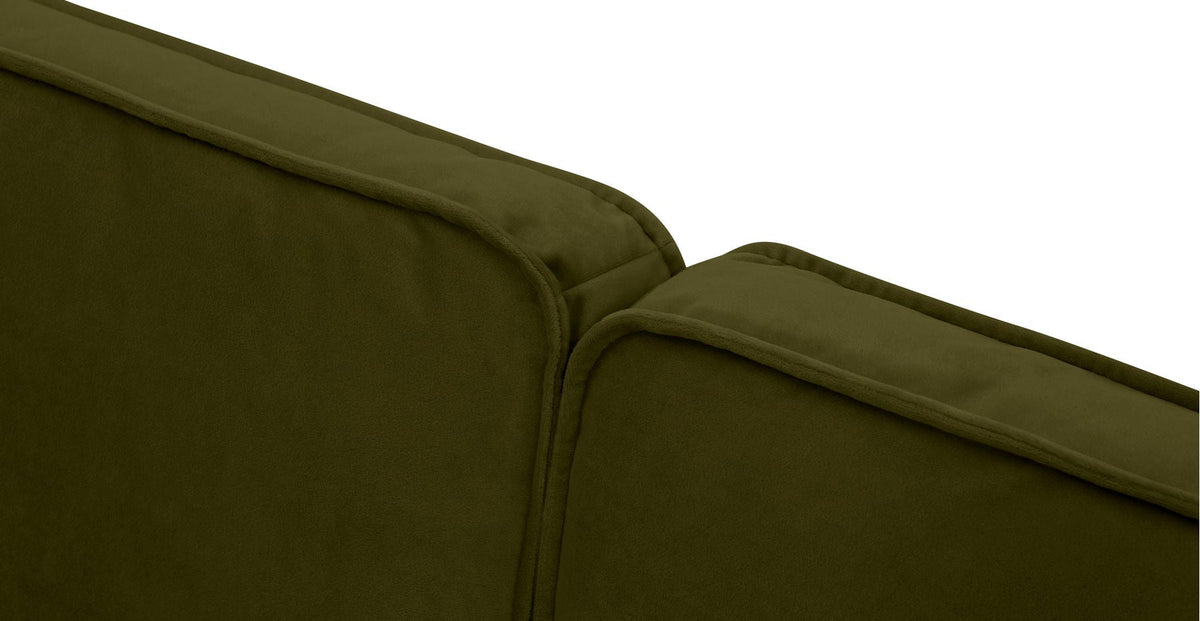 Klem Üçlü Koltuk Large Ahşap Ayak - Kadife