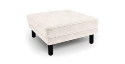 Klem Puf Silindir Ahşap Ayak - Kadife