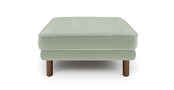 Klem Puf Silindir Ahşap Ayak - Kadife