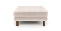 Klem Puf Silindir Ahşap Ayak - Kadife