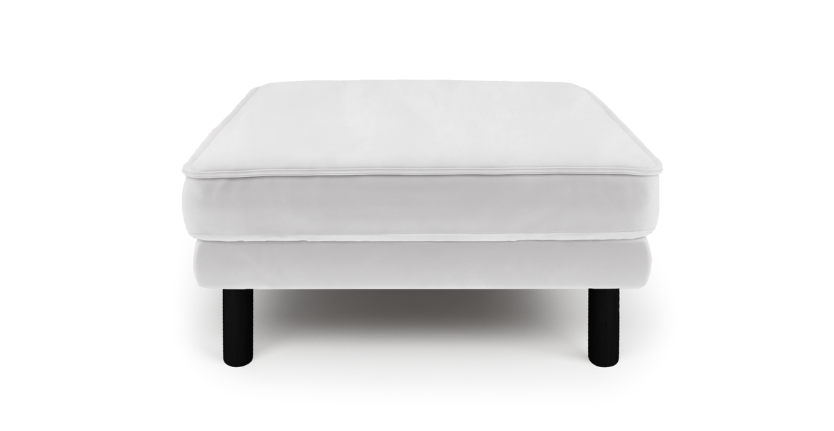 Klem Puf Silindir Ahşap Ayak - Kadife