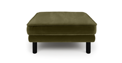 Klem Puf Silindir Ahşap Ayak - Kadife