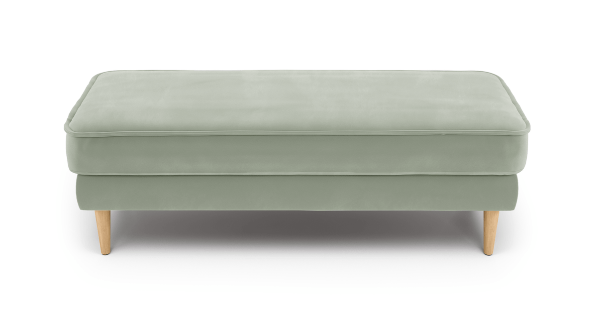 Klem Bench Ahşap Ayak - Kadife