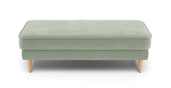 Klem Bench Ahşap Ayak - Kadife