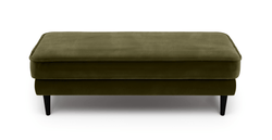 Klem Bench Ahşap Ayak - Kadife
