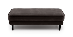Klem Bench Ahşap Ayak - Kadife