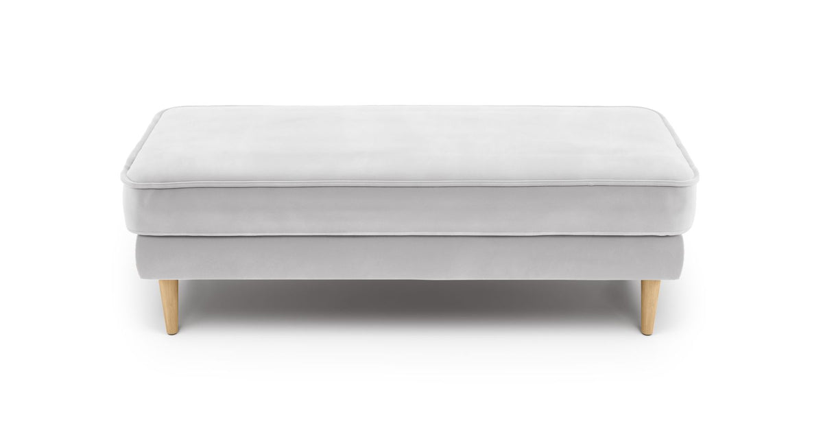Klem Bench Ahşap Ayak - Kadife