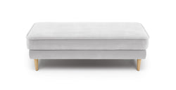 Klem Bench Ahşap Ayak - Kadife