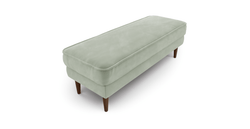 Klem Bench Ahşap Ayak - Kadife