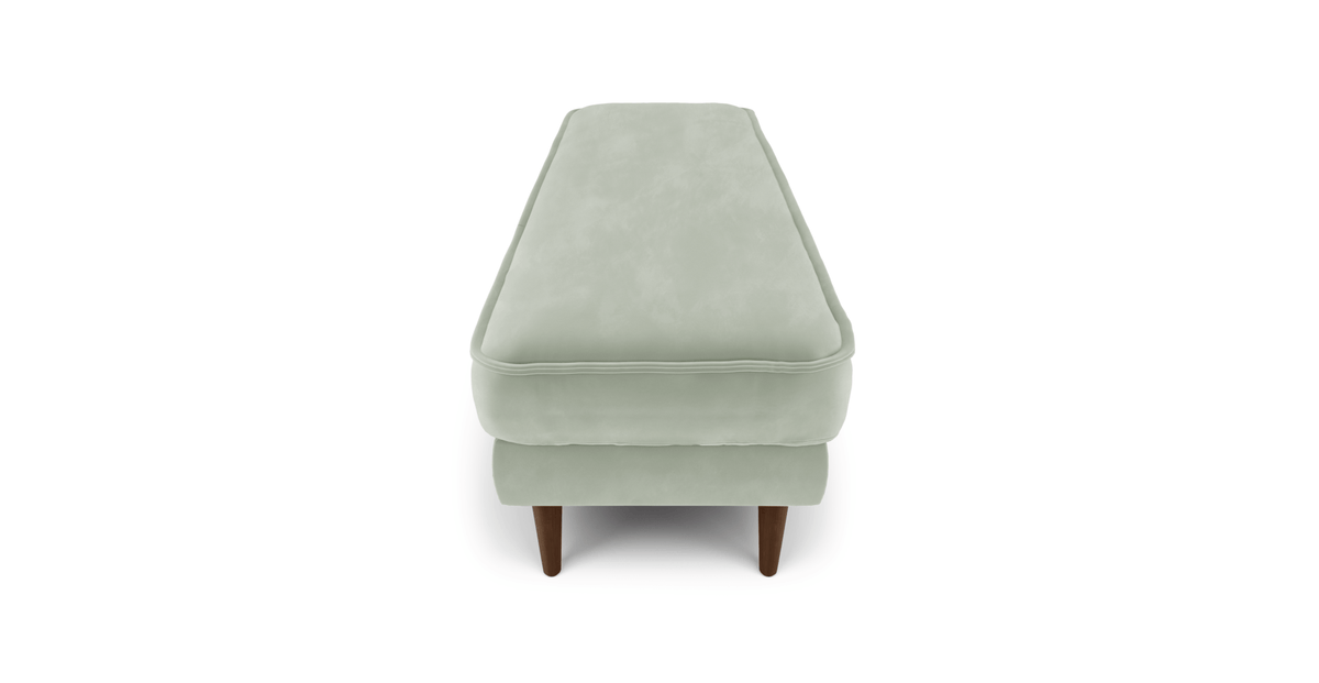 Klem Bench Ahşap Ayak - Kadife
