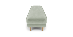 Klem Bench Ahşap Ayak - Kadife