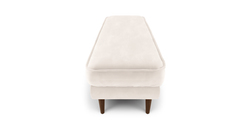 Klem Bench Ahşap Ayak - Kadife