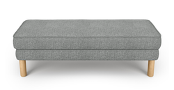 Klem Bench Silindir Ahşap Ayak - Keten