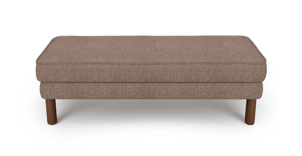 Klem Bench Silindir Ahşap Ayak - Keten