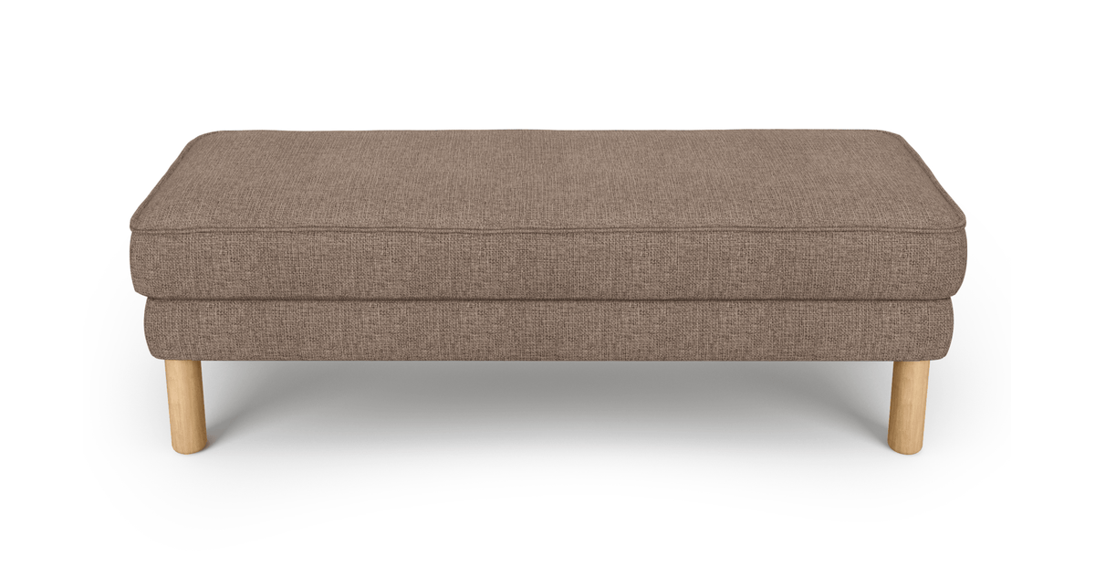 Klem Bench Silindir Ahşap Ayak - Keten