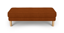 Klem Bench Silindir Ahşap Ayak - Keten