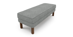 Klem Bench Silindir Ahşap Ayak - Keten