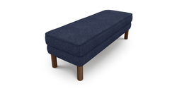 Klem Bench Silindir Ahşap Ayak - Keten