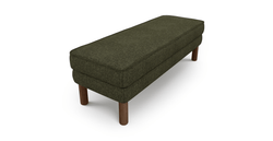 Klem Bench Silindir Ahşap Ayak - Keten