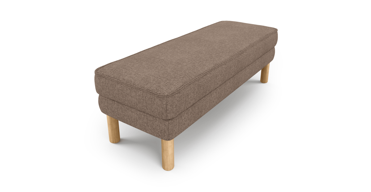 Klem Bench Silindir Ahşap Ayak - Keten