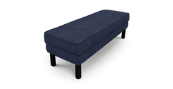 Klem Bench Silindir Ahşap Ayak - Keten