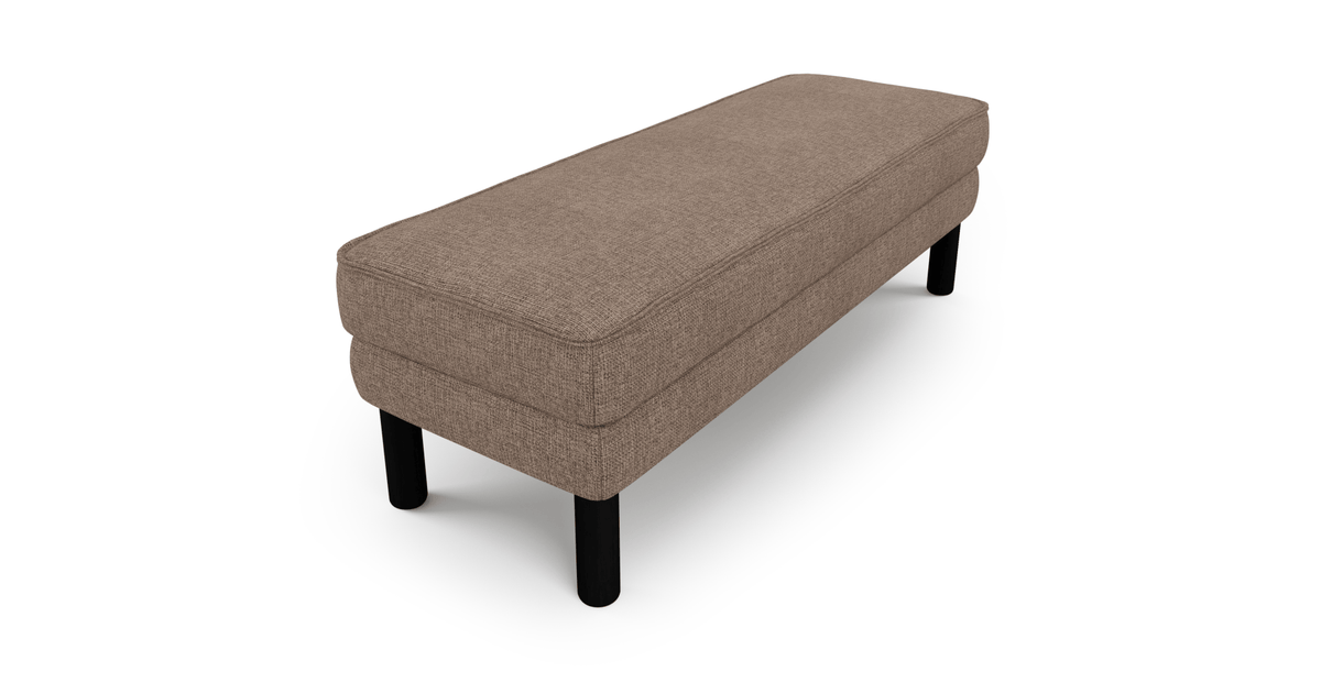 Klem Bench Silindir Ahşap Ayak - Keten