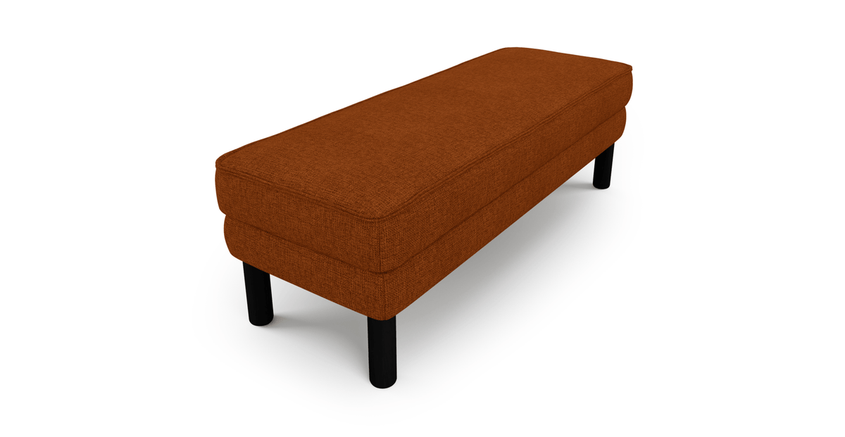 Klem Bench Silindir Ahşap Ayak - Keten