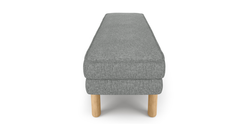 Klem Bench Silindir Ahşap Ayak - Keten