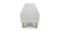 Klem Bench Silindir Ahşap Ayak - Keten