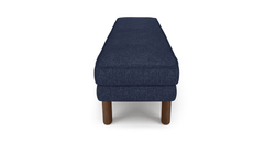 Klem Bench Silindir Ahşap Ayak - Keten