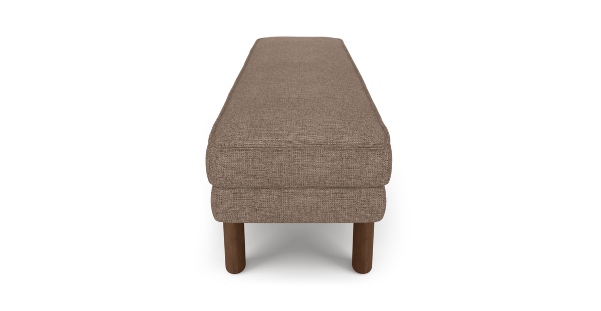 Klem Bench Silindir Ahşap Ayak - Keten