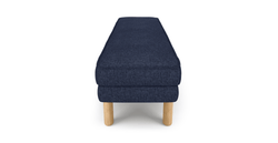 Klem Bench Silindir Ahşap Ayak - Keten