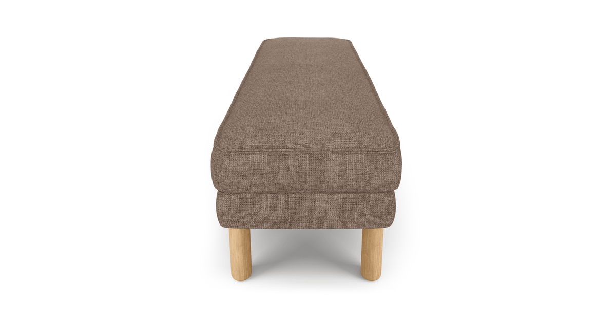 Klem Bench Silindir Ahşap Ayak - Keten