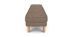 Klem Bench Silindir Ahşap Ayak - Keten