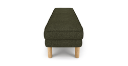 Klem Bench Silindir Ahşap Ayak - Keten