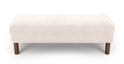 Klem Bench Silindir Ahşap Ayak - Kadife