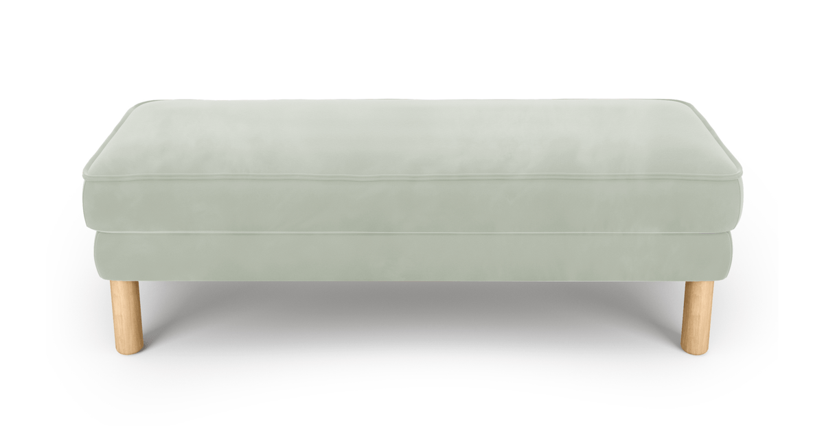 Klem Bench Silindir Ahşap Ayak - Kadife