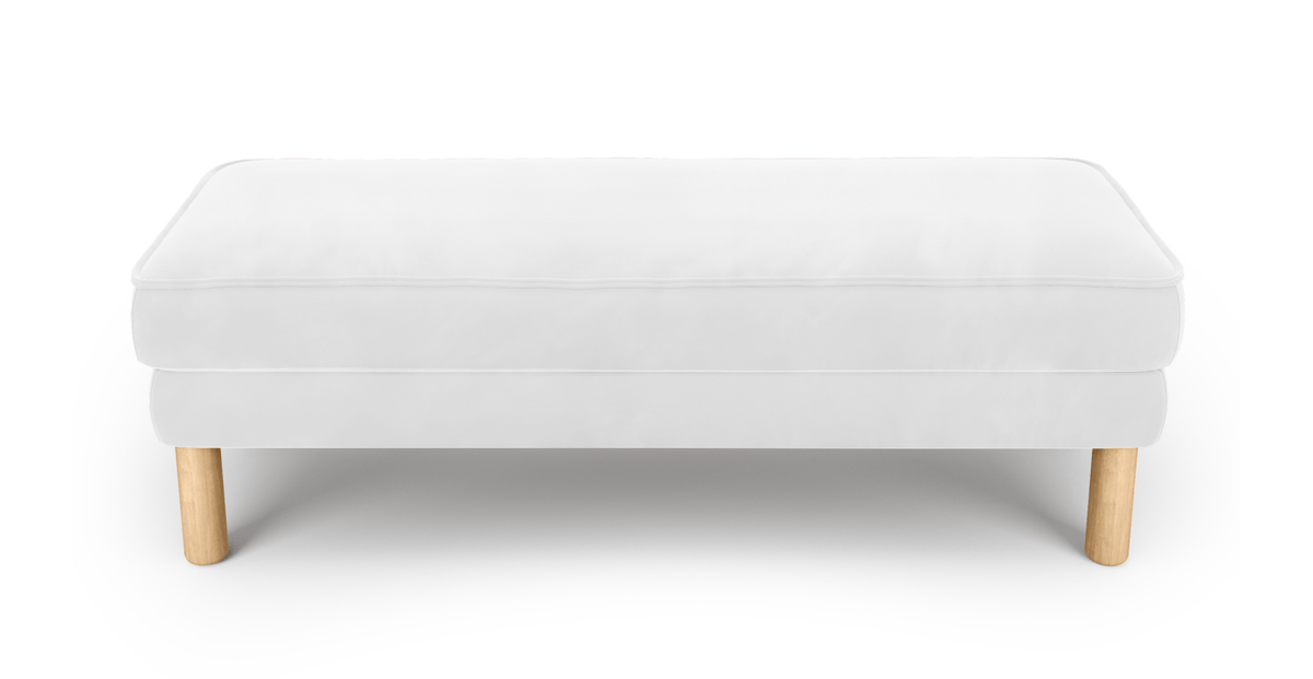 Klem Bench Silindir Ahşap Ayak - Kadife