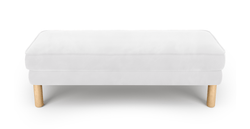 Klem Bench Silindir Ahşap Ayak - Kadife